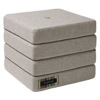 Klip Klap assise dépliable 4 matelas beige-KlipKlap - Image principale