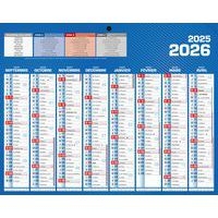 Mini calendrier recto verso 21x26.5 cm 2025-2026 - Image principale