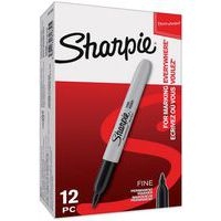 Marqueur permanent Sharpie pointe fine noir - Boîte de 12 - Image principale