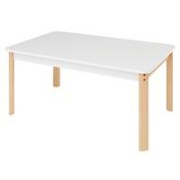 Table Ergo rectangulaire T0 - blanc/hêtre - Image principale