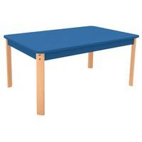 Table Ergo rectangulaire T0 - bleu/hêtre - Image principale
