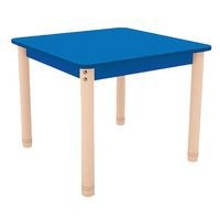 Table Classik carrée réglable T0 à T3 - piètement bois hêtre - Image 2