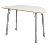 Table Eko demi-ronde ø 138 x 69 cm réglable T1 à T3 - blanc - Image principale