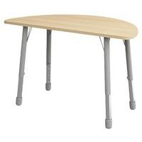 Table Eko demi-ronde ø 138 x 69 cm réglable T3 à T6 - hêtre - Image principale