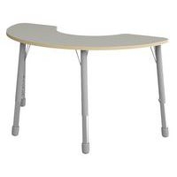 Table Eko haricot 146 x 68 cm réglable T1 à T3 - gris - Image principale