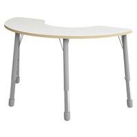Table Eko haricot 146 x 68 cm réglable T3 à T6 - blanc - Image principale
