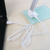 Lampe de bureau LED Poppy Unilux Blanc/Gris métal - Image 3