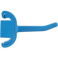 Lot de 5 Support mural hygiénique - Crochet simple - 4,15cm - Bleu - Image 3