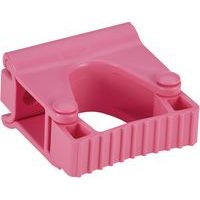 Lot de 5 Support mural hygiénique - Clip Grip - 8,3cm - Rose - Image principale