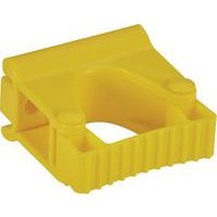 Lot de 5 Support mural hygiénique - Clip Grip - 8,3cm - Jaune - Image principale