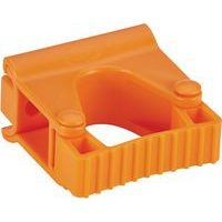 Lot de 5 Support mural hygiénique - Clip Grip - 8,3cm - Orange - Image principale