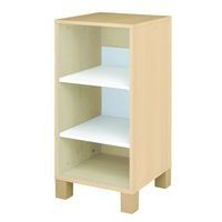 Caisson 2 étagères Confetti avec pieds - bouleau/blanc - Image principale