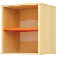 Etagère murale Confetti largeur 47 cm - bouleau/orange - Image principale