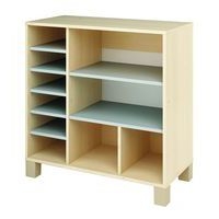 Meuble droit Confetti avec pieds étagères + cases - Image principale