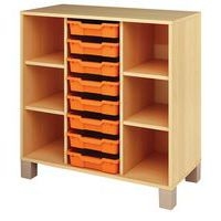 Meuble bas Confetti avec pieds et 8 bacs - Image 2