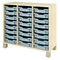 Meuble droit Confetti avec pieds et 24 bacs - Image 2