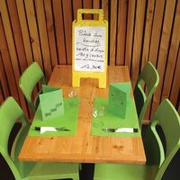 Chevalet avec message effaçable blanc / jaune - Novap - Image 4