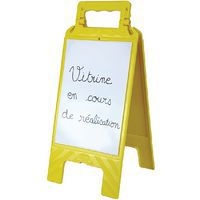Chevalet avec message effaçable blanc / jaune - Novap - Image 5