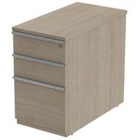 Caisson Fixe 3 tiroirs 43 x 80 ht 72 cm Chêne Gris - Image principale