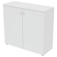 Armoire Portes Battantes 120 x 45 ht 110 cm Blanc - Image principale