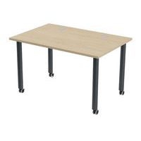 Table de réunion Tubo à roulettes 120 x 80 cm - Image principale