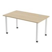Table de réunion Tubo à roulettes 140 x 80 cm - Image principale