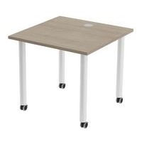 Table de réunion Tubo à roulettes 80 x 80 cm - Image 9