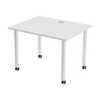 Table de réunion Tubo à roulettes 100 x 80 cm - Image 7