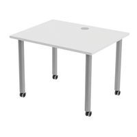 Table de réunion Tubo à roulettes 100 x 80 cm - Image 8