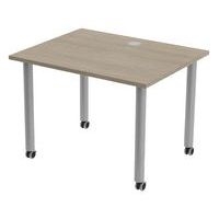 Table de réunion Tubo à roulettes 100 x 80 cm - Image 9