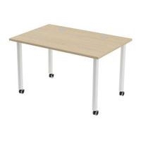 Table de réunion Tubo à roulettes 120 x 80 cm - Image 4