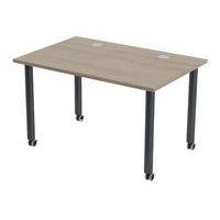 Table de réunion Tubo à roulettes 120 x 80 cm - Image 9