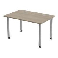 Table de réunion Tubo à roulettes 120 x 80 cm - Image 8