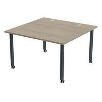 Table de réunion Tubo à roulettes 120 x 120 cm - Image 9