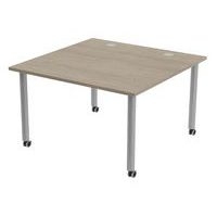 Table de réunion Tubo à roulettes 120 x 120 cm - Image 6