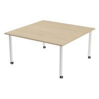 Table de réunion Tubo à roulettes 140 x 140 cm - Image 7