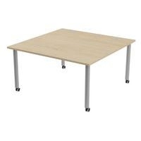 Table de réunion Tubo à roulettes 140 x 140 cm - Image 8