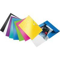 Lot de 10 Chemise 3 rabats en polypropylène Leitz Wow jaune - Image 4