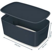 4 Boite de rangement petit format MyBox avec couvercle Cosy gris Leitz - Image 4