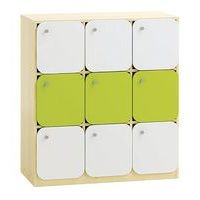 Meuble 9 cases avec portes - Image principale