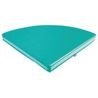 Tapis d'angle en mousse turquoise - Image principale