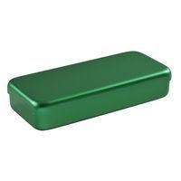 Boite aluminium 17 x 7 x 3 cm vert - Image principale