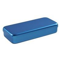Boite en alumimium rectangulaire 21x10x3cm couvercle couleur Holtex - Image principale