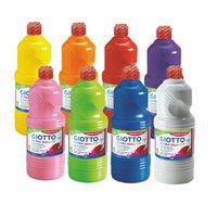 Assortiment 8 flacons 1 litre gouache giotto complémentaire - Image principale