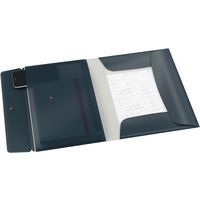 Lot de 10 Chemise 3 rabats polypropylène avec pochette Leitz Cosy gris - Image 2