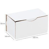 Lot de 50 Boîte d'expédition kraft 200x100x100 mm - Image 2