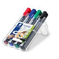 Etui 4 marqueurs permanents pointe ogive Staedtler assortis - Image 4