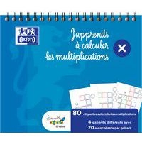 Lot de 80 stickers gabarit multiplication 15x12,5 cm - Image principale