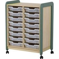 Meuble colonnes à casiers Lili 2 col/24 casiers Ht 137 cm kaki - Image 3