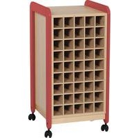 Rangement serviettes ligne Lil bifaces corail - Image principale